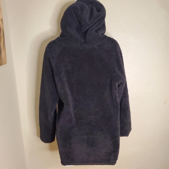 Victoria' Secret PINK Teddy Quarter Zip Pullover Womens XS Black - Picture 2 of 6